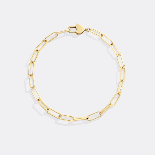 Archie's and Son Jewelry and Repairs Gold-Plated Heart Padlock Bracelet