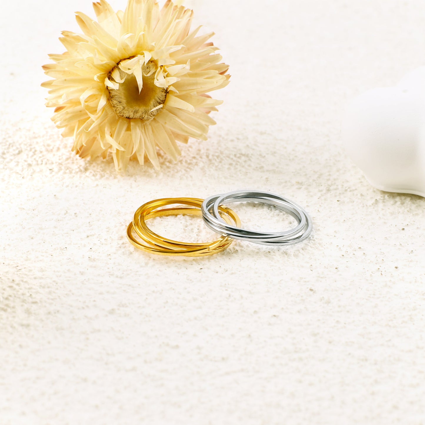 Archie's and Son Jewelry and Repairs Dainty Interlocking Spinner Ring