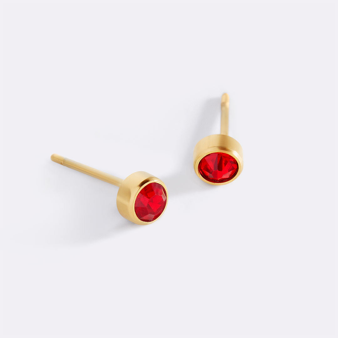 Archie's and Son Jewelry and Repairs Birthstone Bezel Studs
