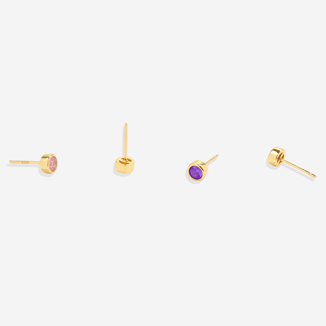 Archie's and Son Jewelry and Repairs Birthstone Bezel Studs
