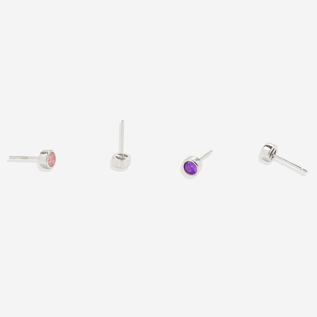 Archie's and Son Jewelry and Repairs Birthstone Bezel Studs