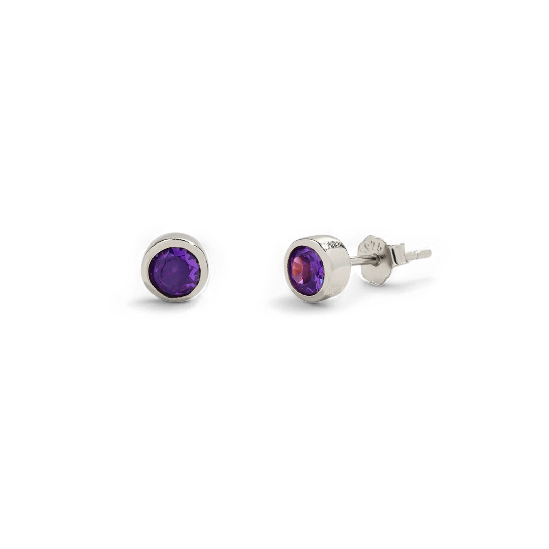 Archie's and Son Jewelry and Repairs Birthstone Bezel Studs