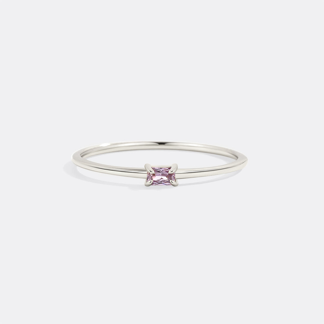 Dainty Baguette Birthstone Stacking Ring - Archie's and Son Jewelry and Repairs