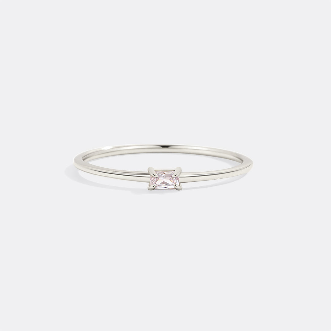 Dainty Baguette Birthstone Stacking Ring - Archie's and Son Jewelry and Repairs