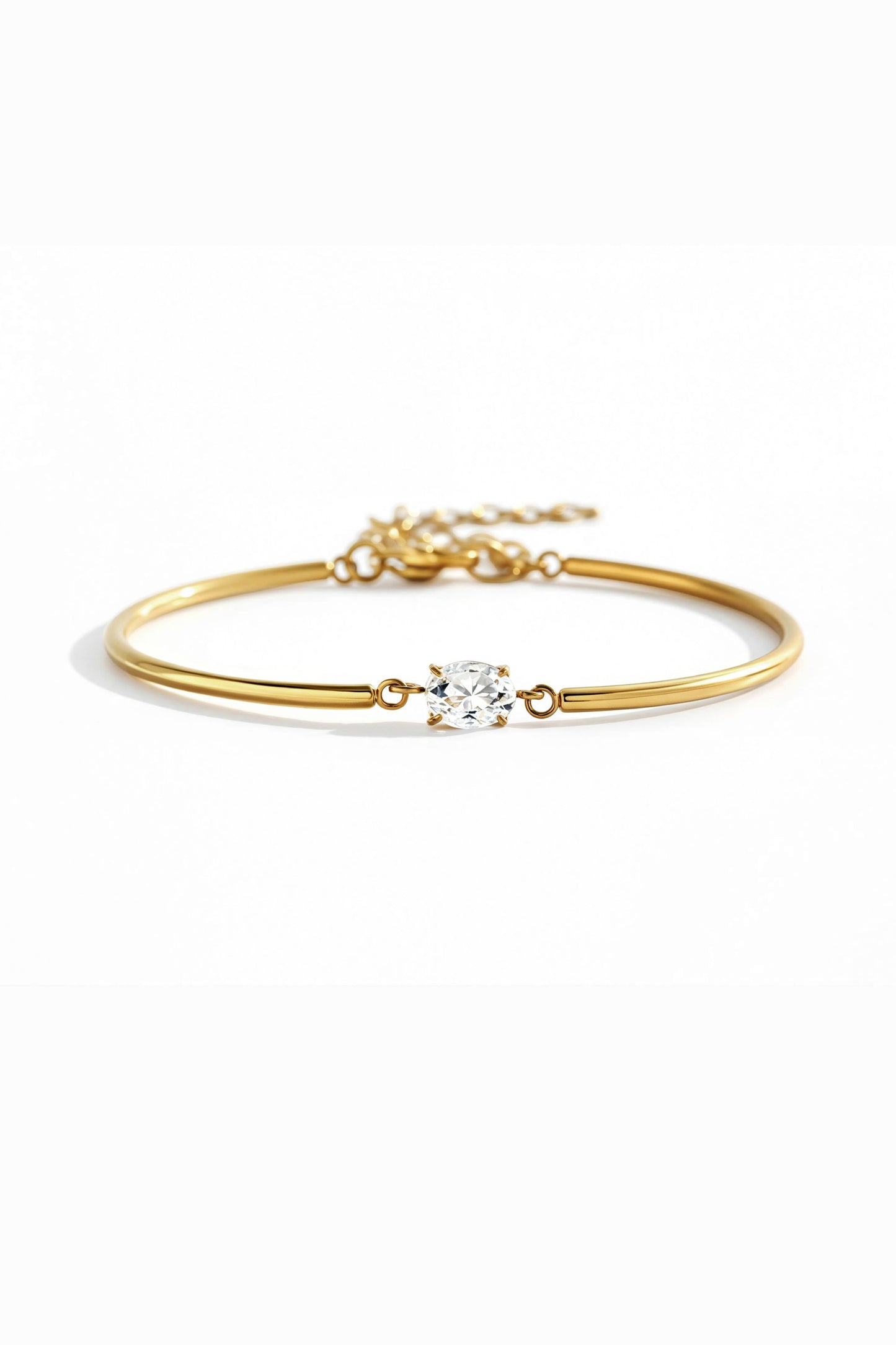 Archie's and Son Jewelry and Repairs Oval Gemstone Cuff Bracelet