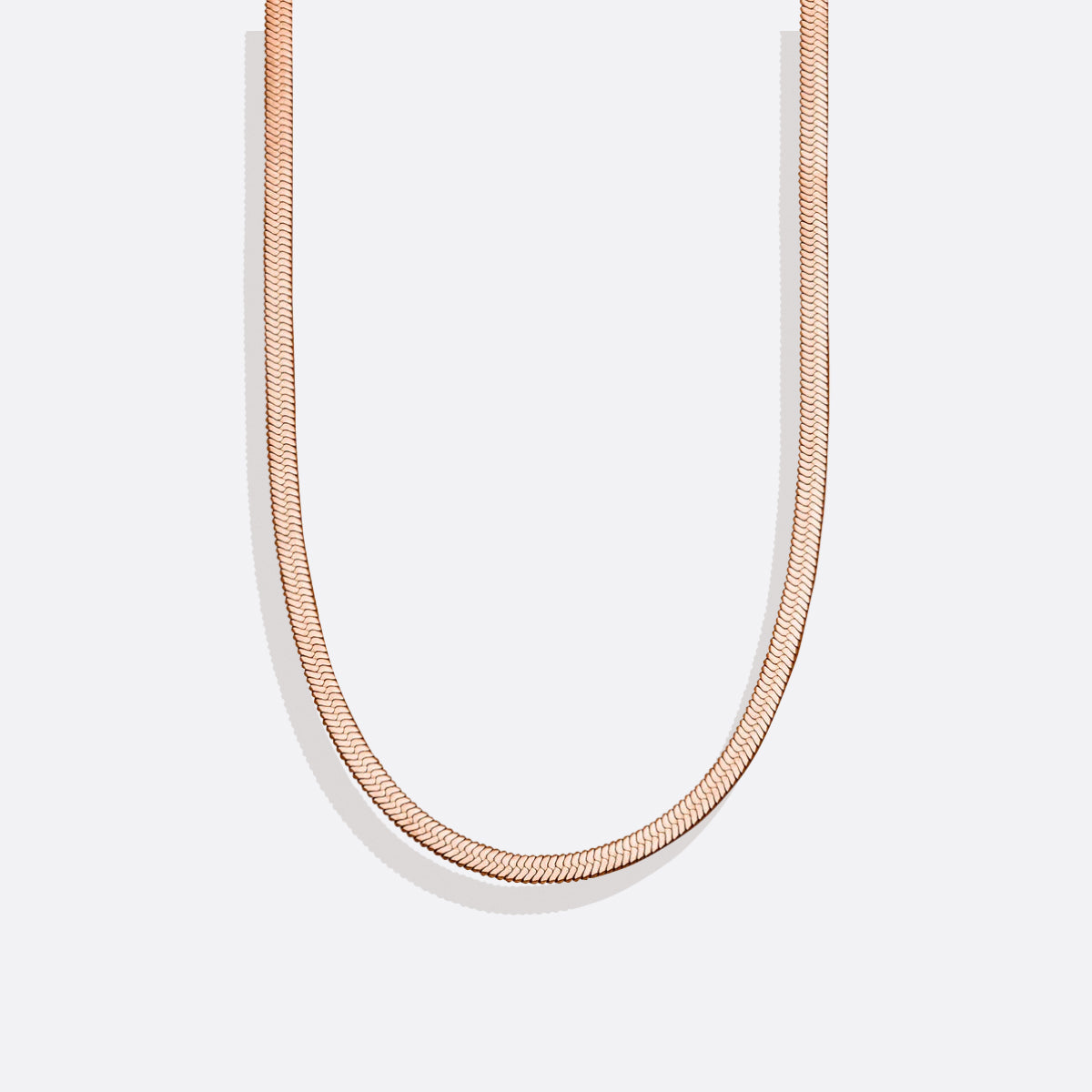 Archie's and Son Jewelry and Repairs Herringbone Gold Chain Necklace - 4mm, 16 Inch