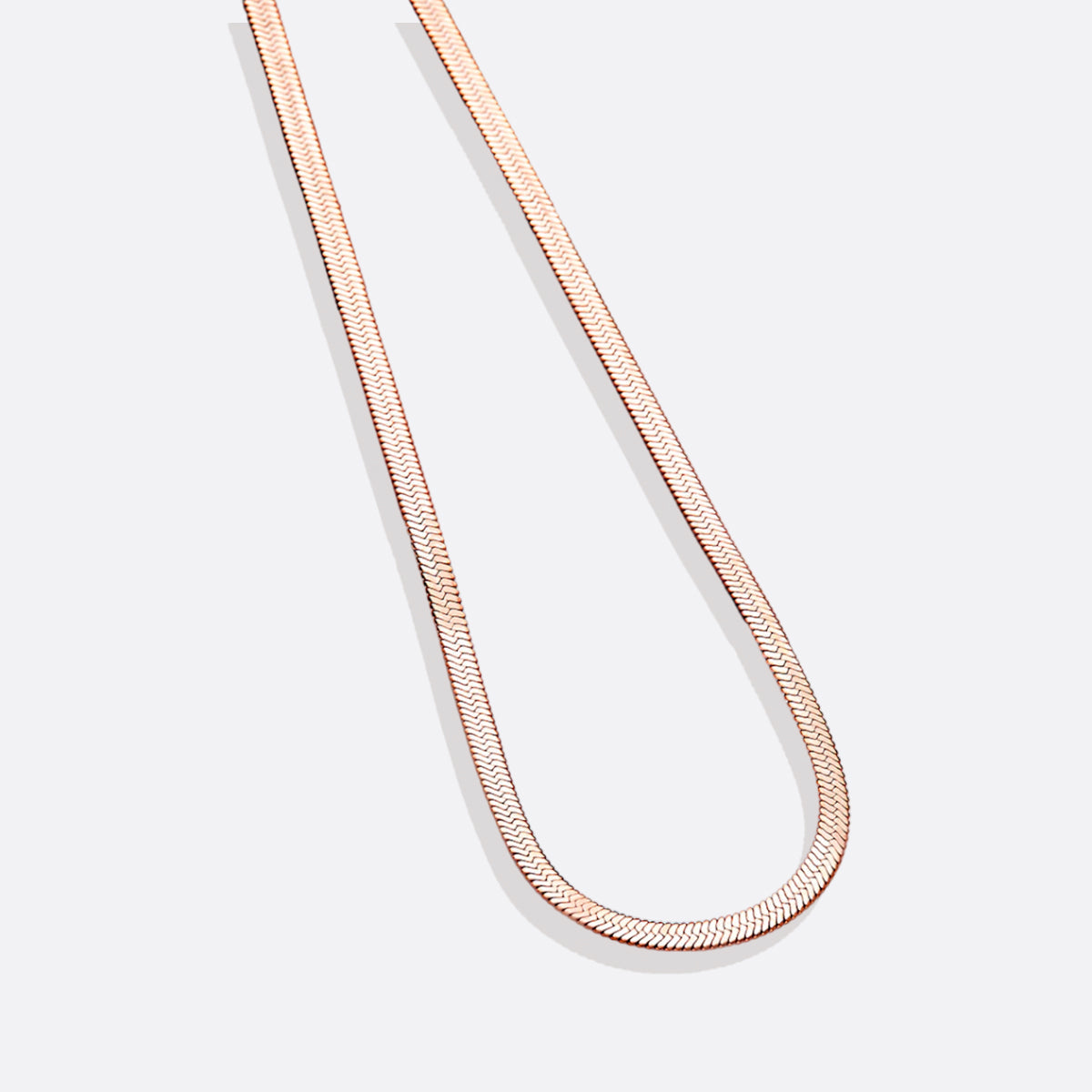 Archie's and Son Jewelry and Repairs Herringbone Gold Chain Necklace - 4mm, 16 Inch