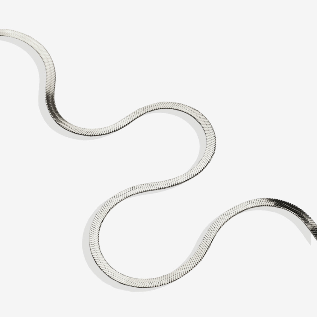 Archie's and Son Jewelry and Repairs Herringbone Gold Chain Necklace - 4mm, 16 Inch