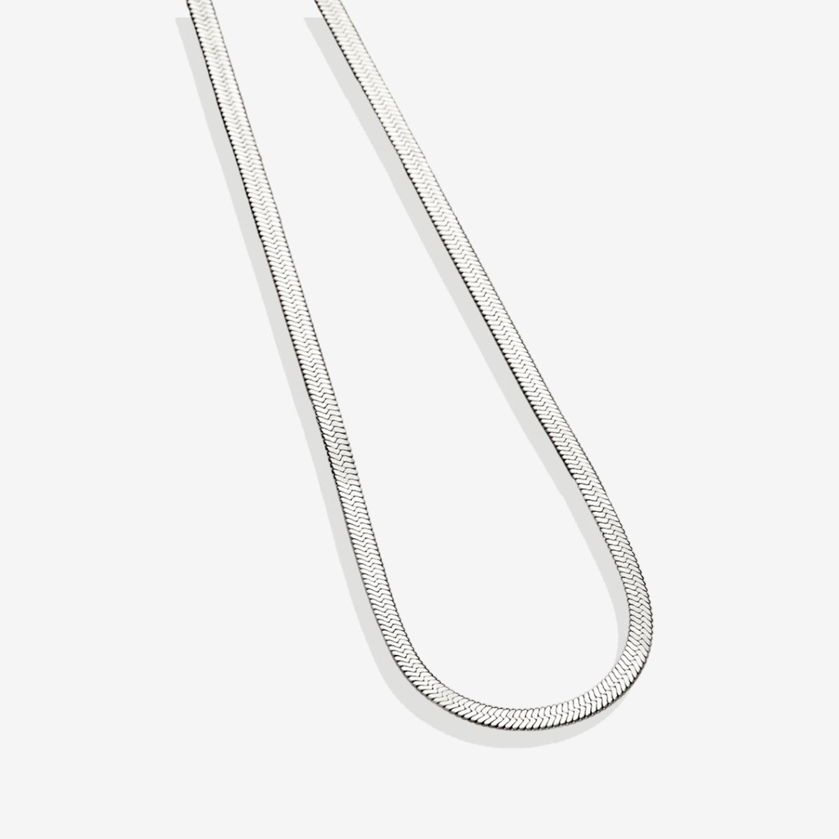 Archie's and Son Jewelry and Repairs Herringbone Gold Chain Necklace - 4mm, 16 Inch