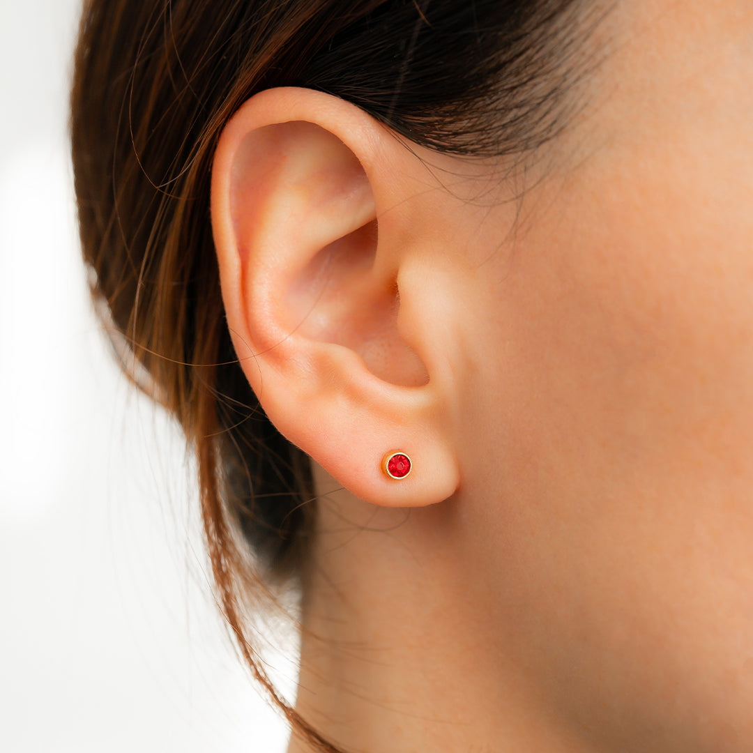 Archie's and Son Jewelry and Repairs Birthstone Bezel Studs