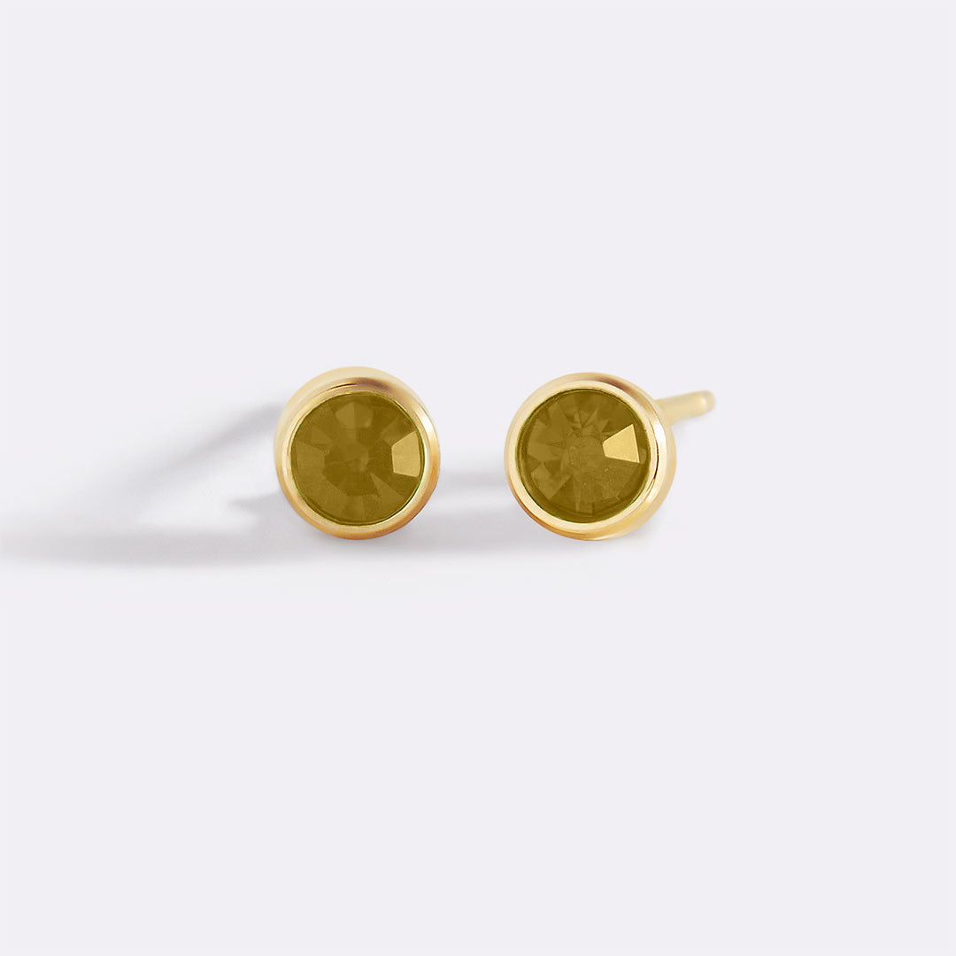 Archie's and Son Jewelry and Repairs Birthstone Bezel Studs