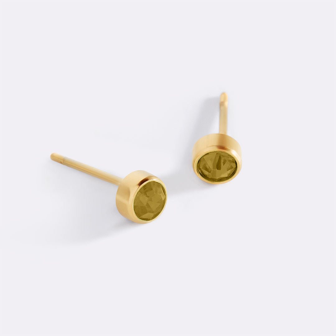Archie's and Son Jewelry and Repairs Birthstone Bezel Studs