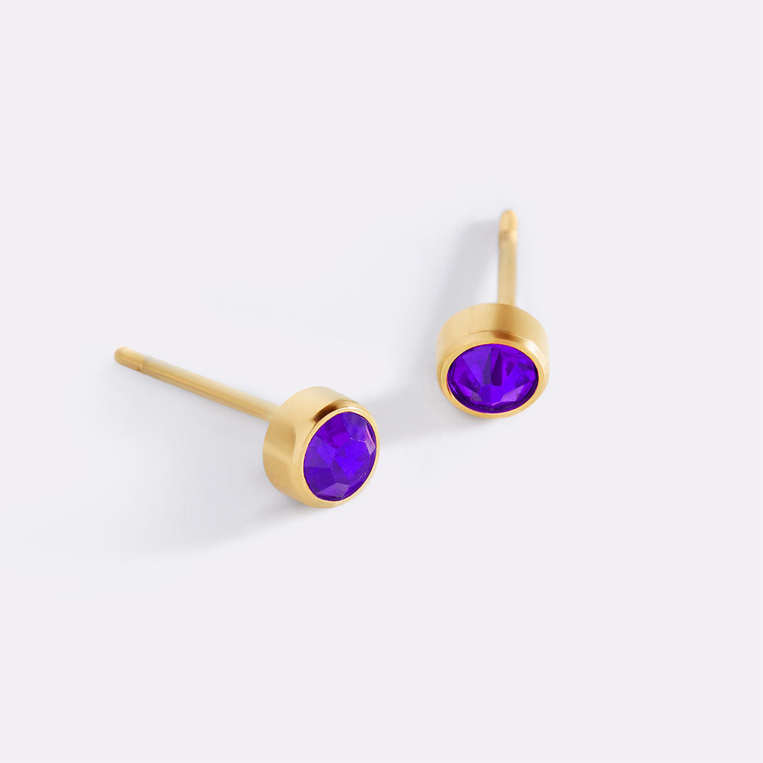 Archie's and Son Jewelry and Repairs Birthstone Bezel Studs