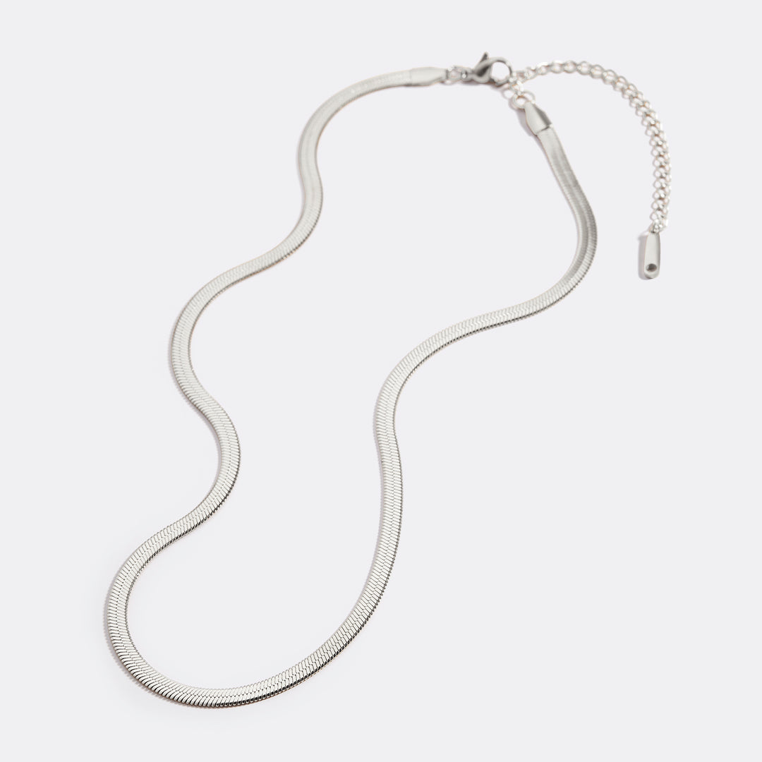 Archie's and Son Jewelry and Repairs Herringbone Gold Chain Necklace - 4mm, 16 Inch