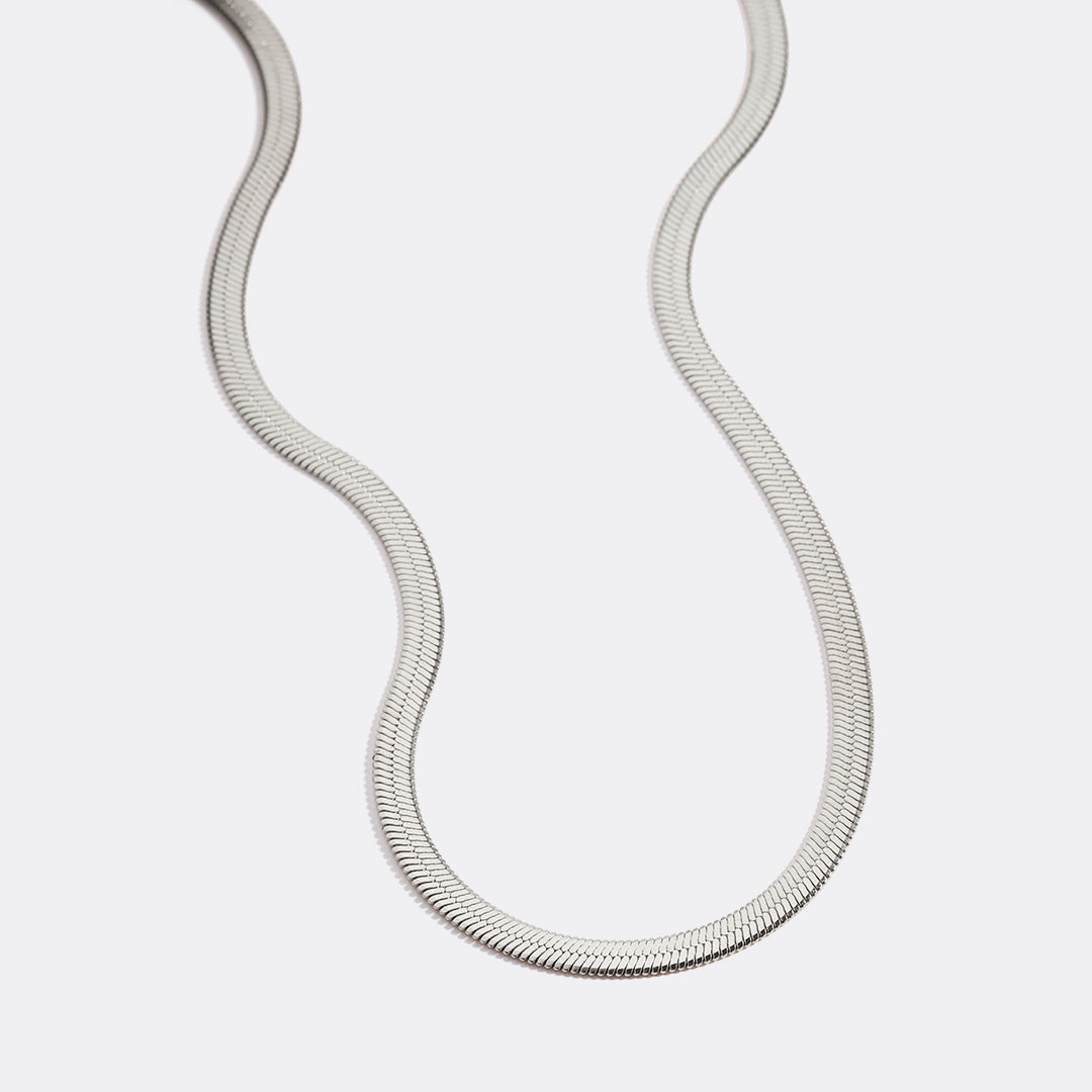 Archie's and Son Jewelry and Repairs Herringbone Gold Chain Necklace - 4mm, 16 Inch