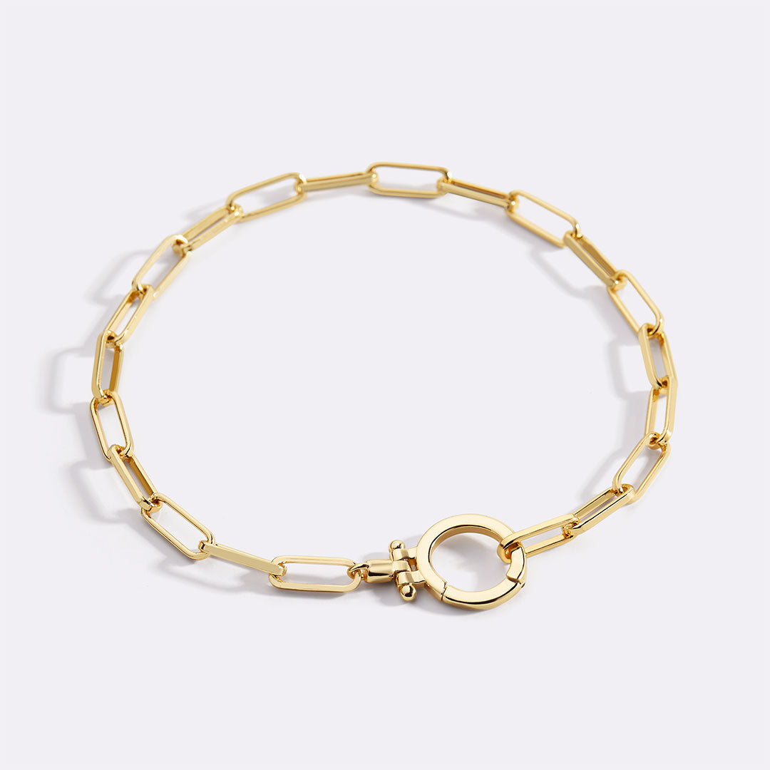 Archie's and Son Jewelry and Repairs Mint Paperclip Bracelet