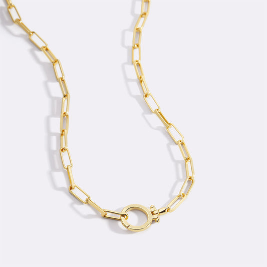 Mint Paperclip Necklace by Archie's and Son Jewelry and Repairs