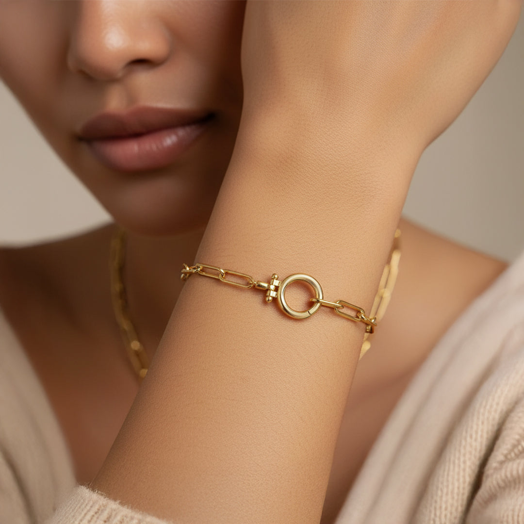 Archie's and Son Jewelry and Repairs Mint Paperclip Bracelet