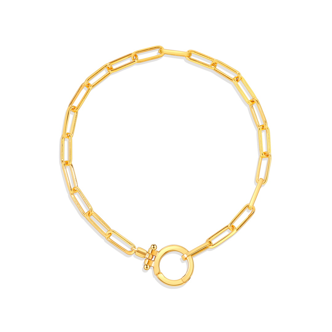 Archie's and Son Jewelry and Repairs Mint Paperclip Bracelet