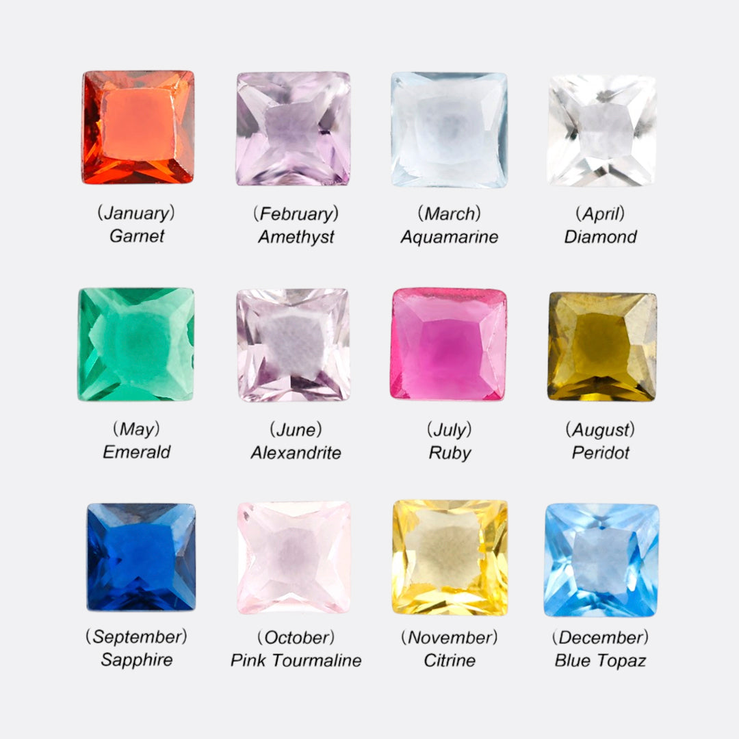 Princess-Cut Birthstone Band Ring by Archie's and Son Jewelry and Repairs