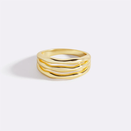 Archie's and Son Gold Vermeil Triple Ring