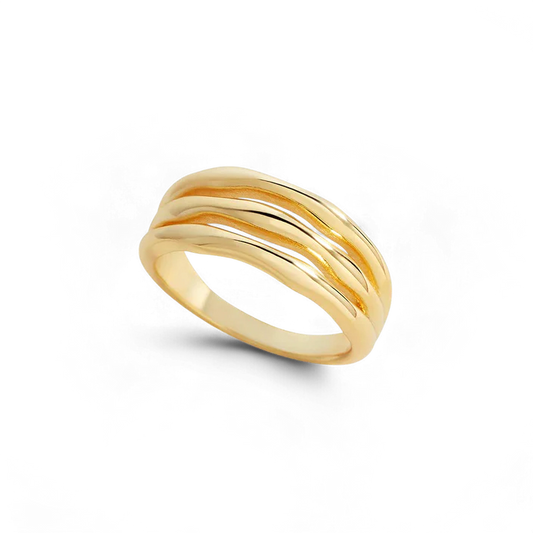 Archie's and Son Jewelry and Repairs gold vermeil triple ring