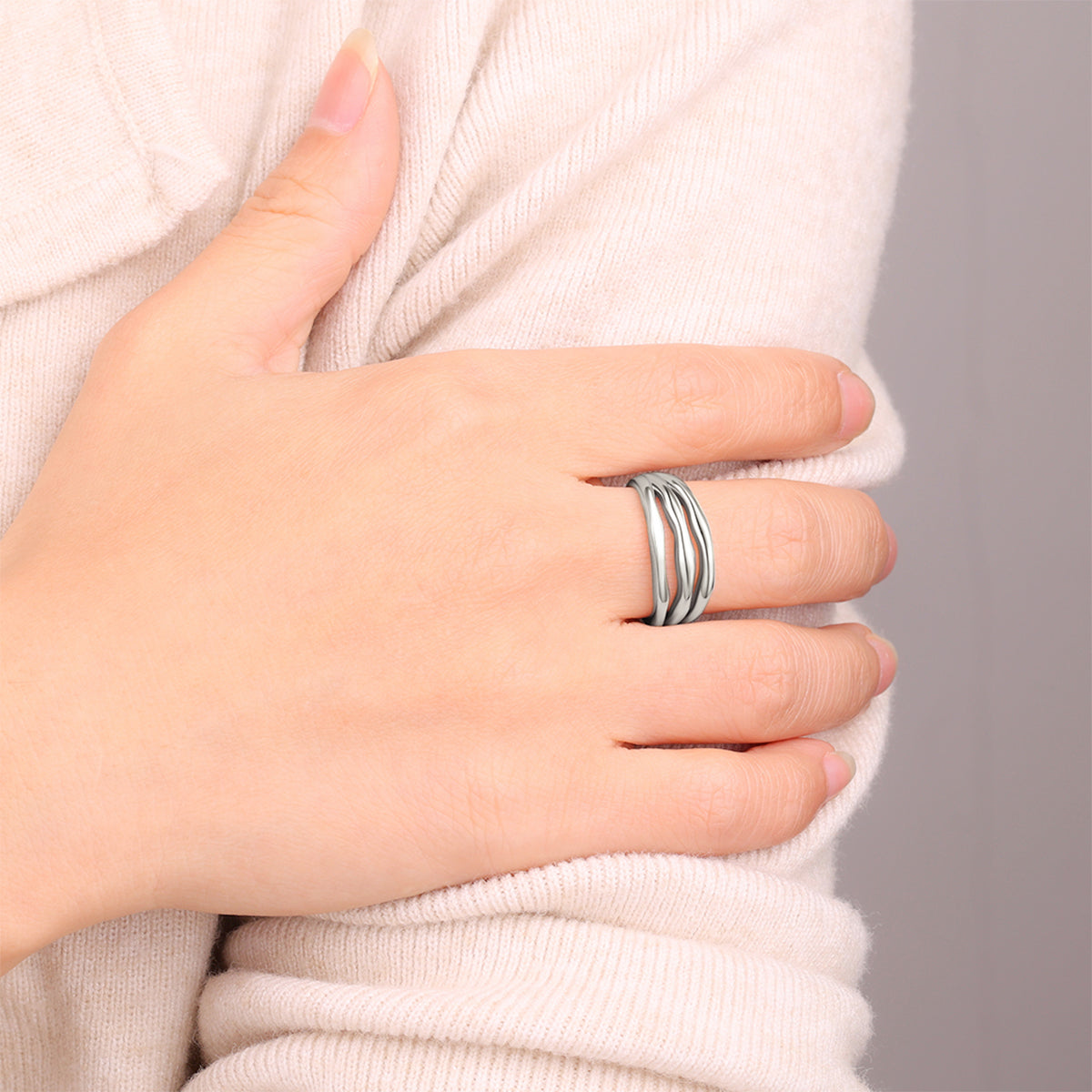 Archie's and Son Gold Vermeil Triple Ring
