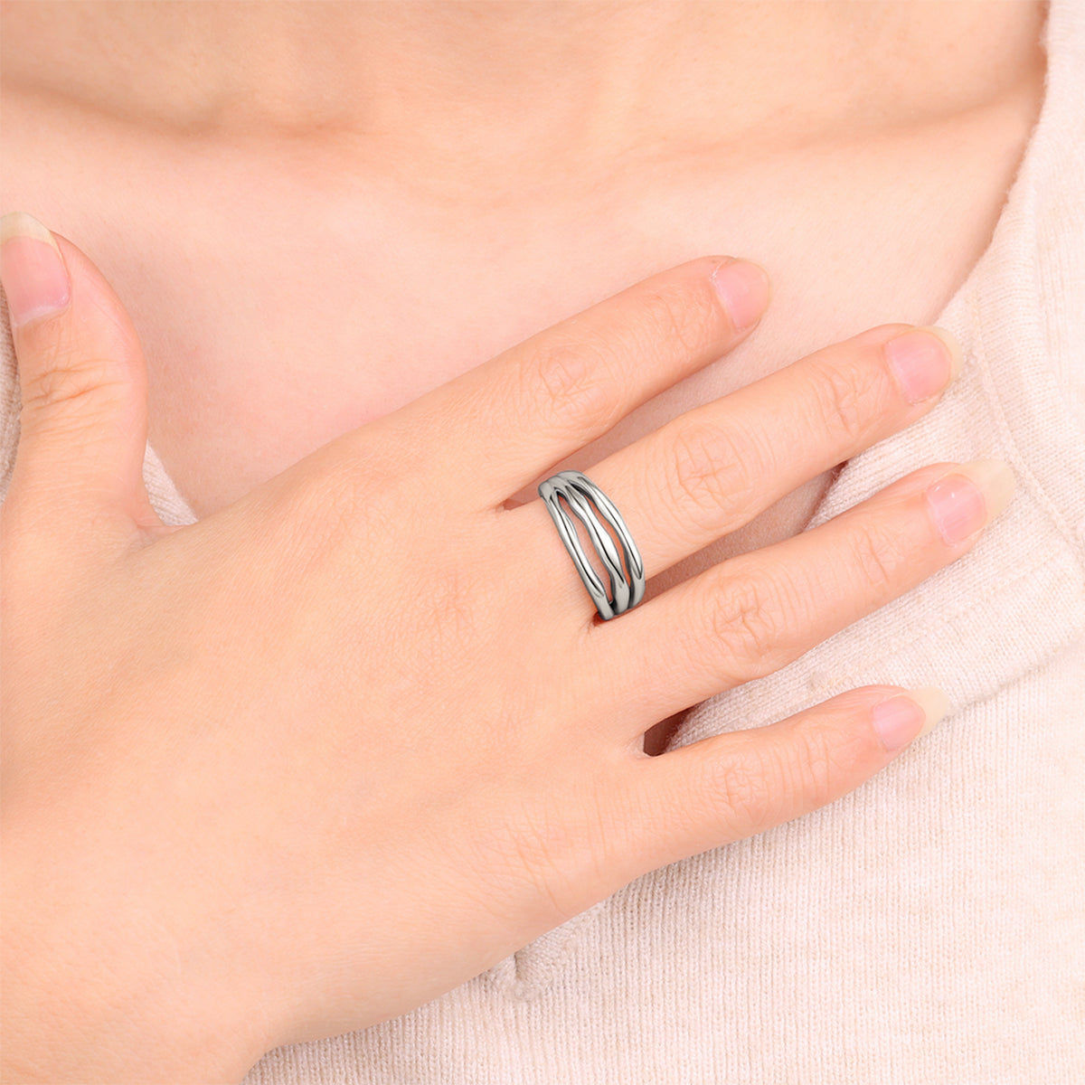 Archie's and Son Gold Vermeil Triple Ring