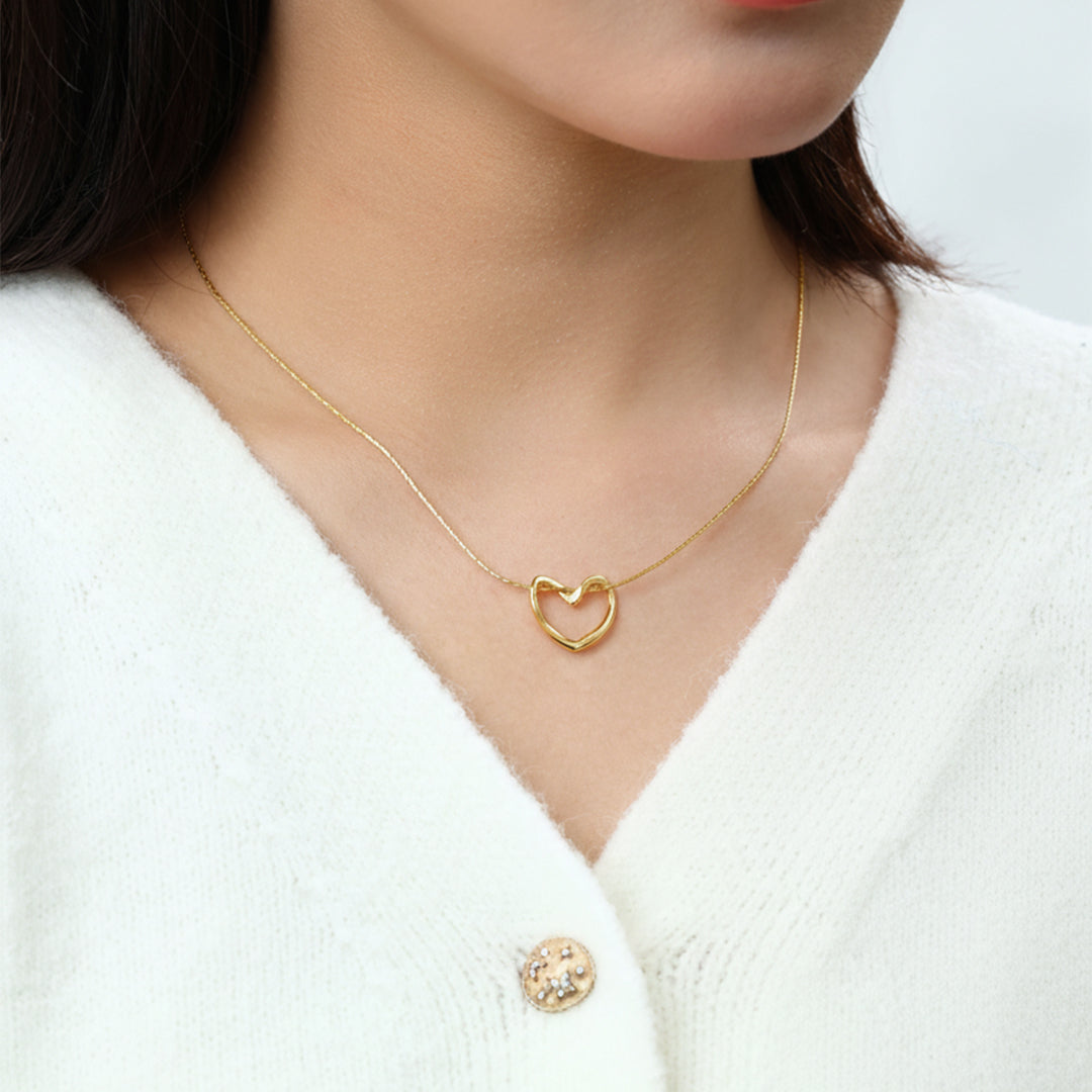 Open Heart Necklace by Archie's and Son Jewelry and Repairs
