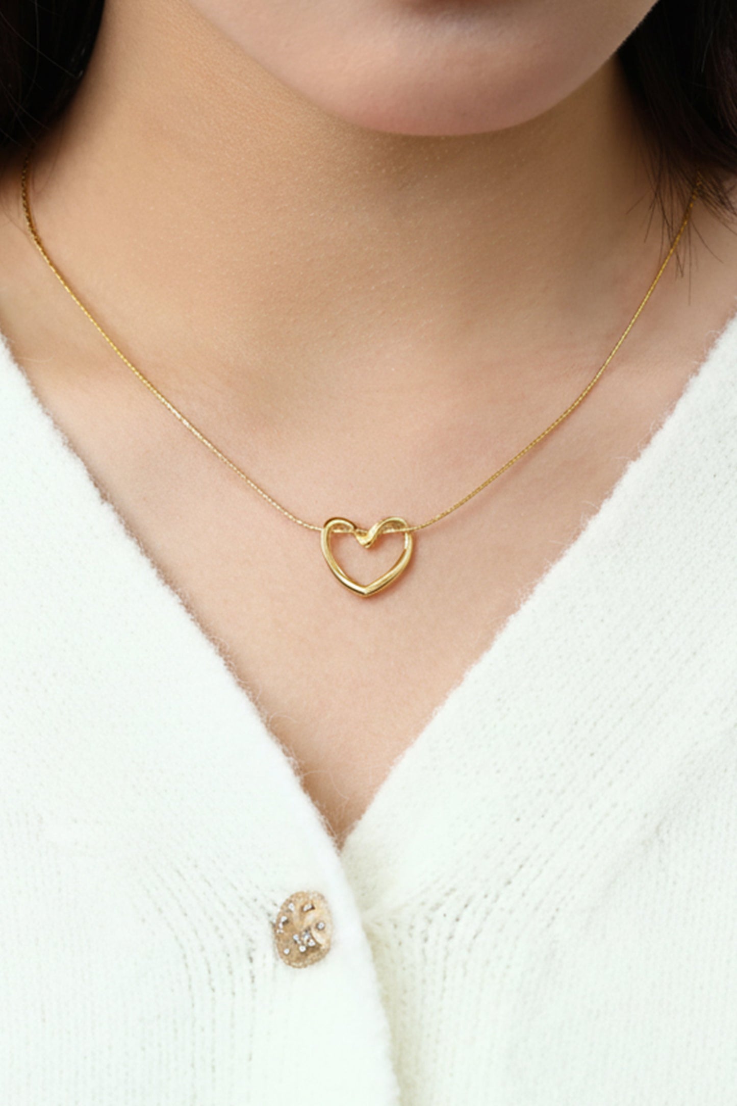 Open Heart Necklace by Archie's and Son Jewelry and Repairs