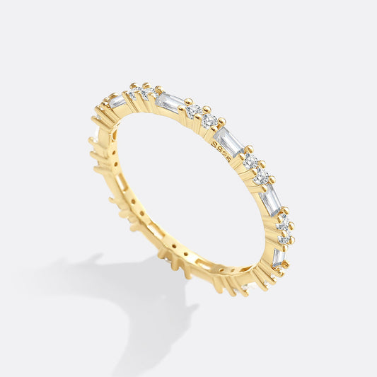 Archie's and Son Jewelry and Repairs White Sapphire Baguette Stacking Ring