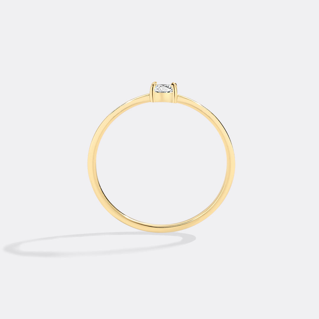 Dainty Baguette Birthstone Stacking Ring - Archie's and Son Jewelry and Repairs
