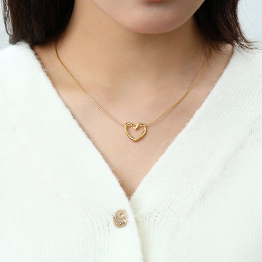 Open Heart Necklace by Archie's and Son Jewelry and Repairs