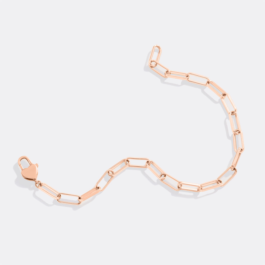 Archie's and Son Jewelry and Repairs Gold-Plated Heart Padlock Bracelet