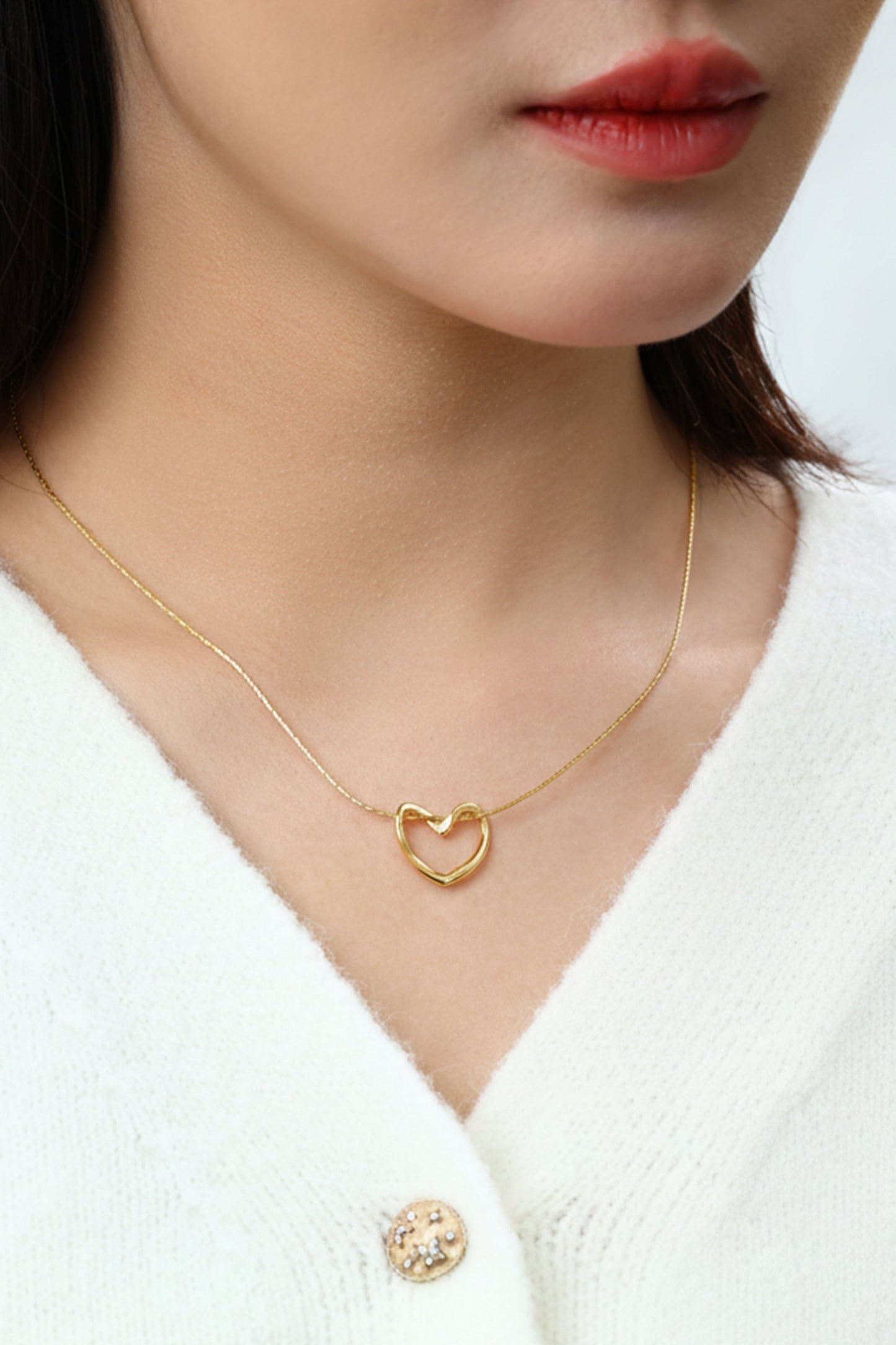 Open Heart Necklace by Archie's and Son Jewelry and Repairs