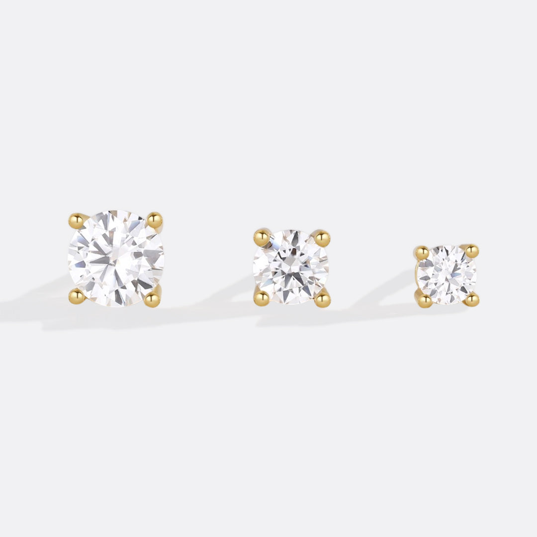 Classic CZ & Moissanite Stud Earrings - Archie's and Son Jewelry and Repairs
