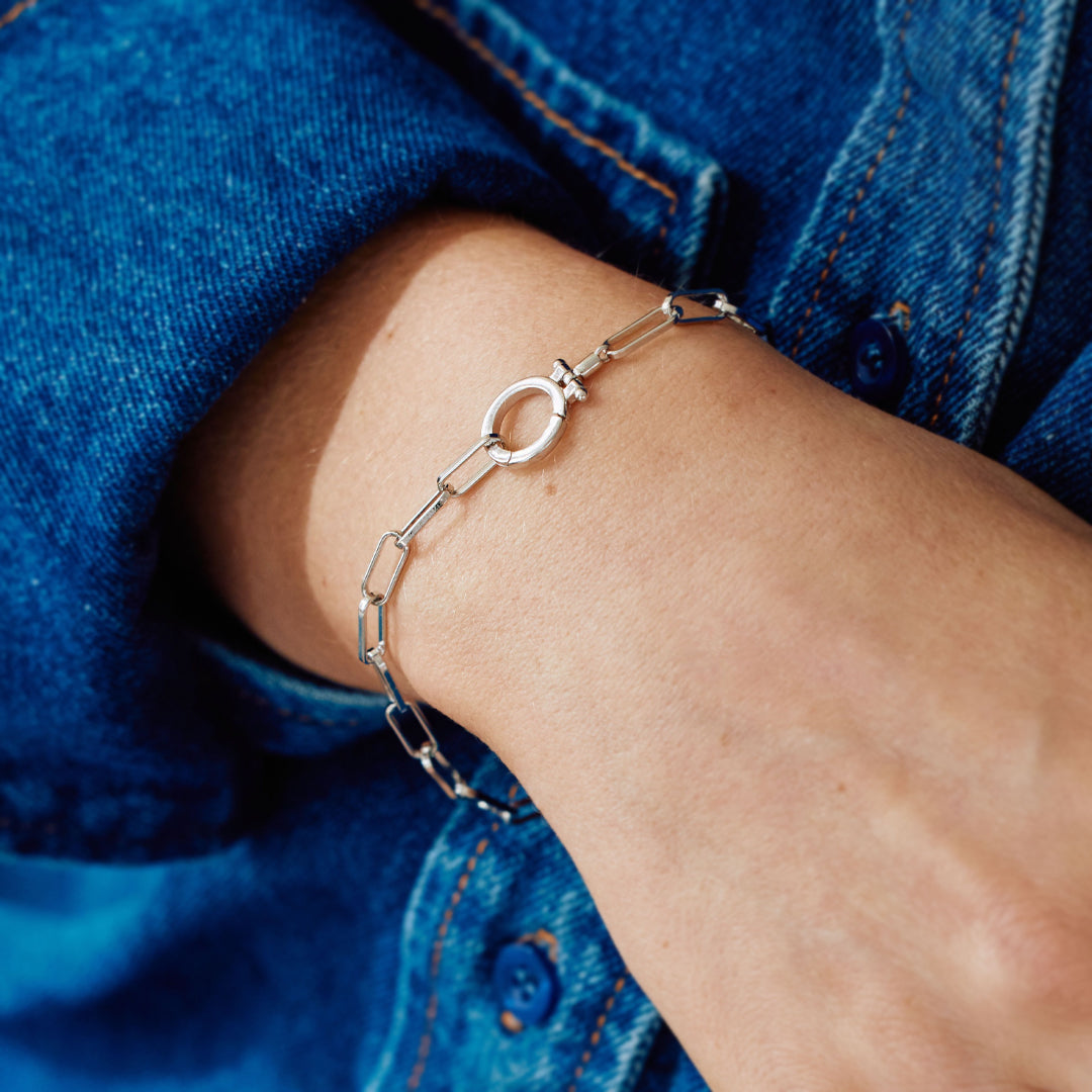 Archie's and Son Jewelry and Repairs Mint Paperclip Bracelet